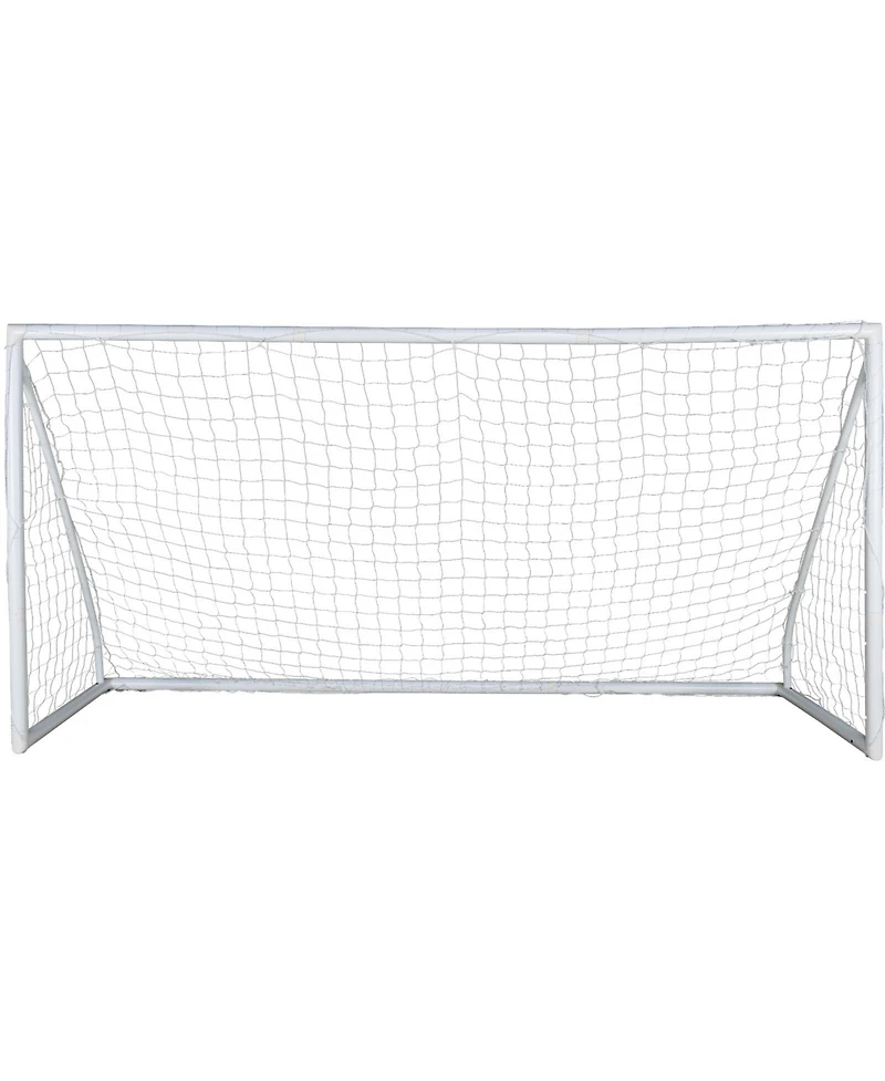 Hongge Large 12 x 6 ft Portable Soccer Goal with 30-Ply Knotted Netting for Backyard Youth Training