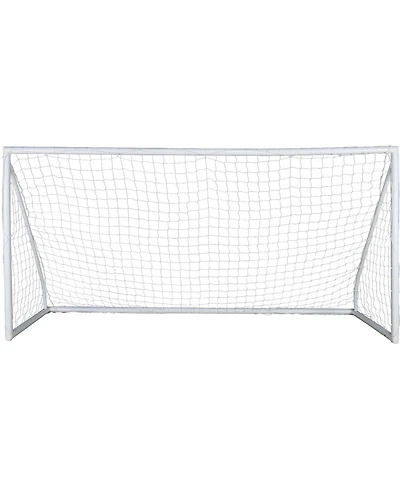 Hongge Large 12 x 6 ft Portable Soccer Goal with 30-Ply Knotted Netting for Backyard Youth Training