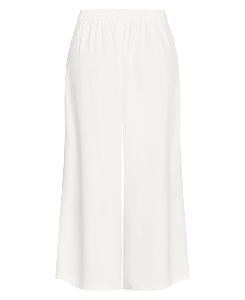 City Chic Plus Abbie Fully Lined Wide Leg Pant