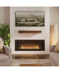 Plank+Beam Inch Rustic Floating Shelf/Fire Beam