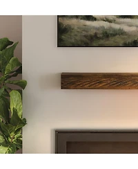 Plank+Beam 60 Inch Rustic Floating Shelf/Fire Beam