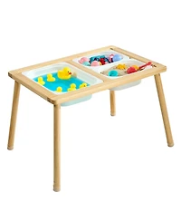 Hongge Reversible Wooden Sensory-Play Activity Table, Ages 3+