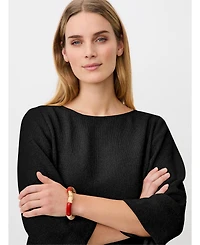 Masai Copenhagen Women's Dovinia 3/4 Sleeve Round Neck Blouse