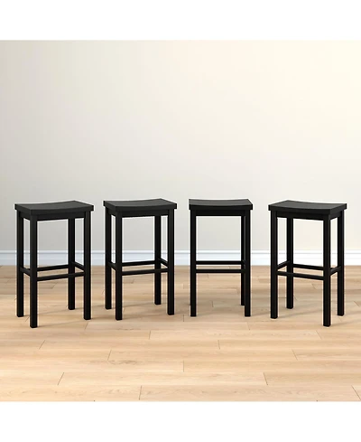 Grain & Grove 4 pack 30 Inch Height Bar Stool