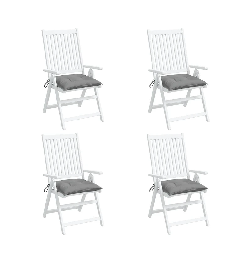 vidaXL Chair Cushions pieces 15.7"x15.7"x2.8" Oxford Fabric