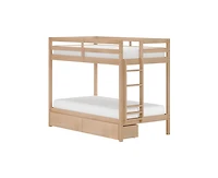Grain & Grove Bear Furniture Plywood Twin/Twin With Underbed Storage Drawers