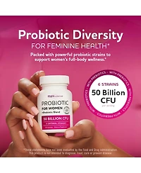 Mav Nutrition Probiotics for Women with Prebiotics and Hormone Blend, 50 Billion Cfu, 30 Capsules