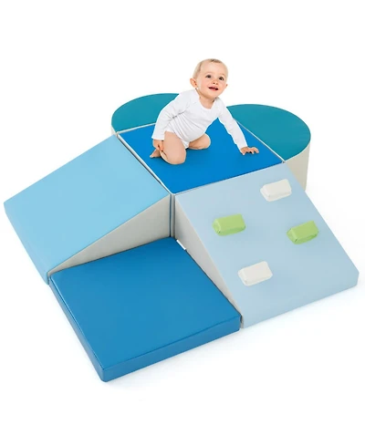 Sugift Soft-Play Foam-Climbing 6-Piece Playset, Ages 1+