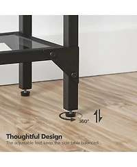 Slickblue 39.4-Inch Entryway Console Table with Durable Metal Frame