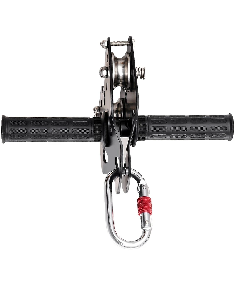 Sugift 80 feet Zipline Kit for Kids and Adult Up to 500 lb with Stainless Steel Spring Brake Harness Seat