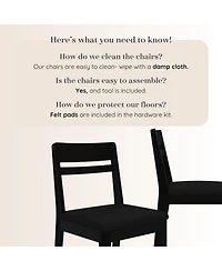 Grain & Grove Crew Upholstered Dining Chair (2 pack)