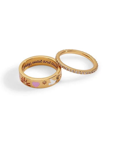 Alex and Ani Pray, Wait and Trust' Ring Set of 2