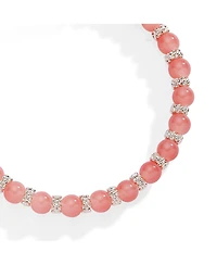 Alex and Ani Cherry Quartz Beaded Charm Bangle