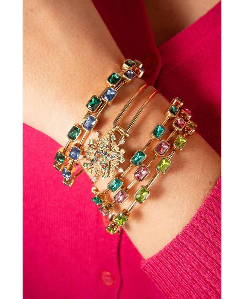 Alex and Ani September Birthstone Emerald Cut Bangle