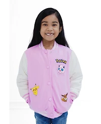 Pokemon Girls' 4-12 Varsity Bomber Jacket