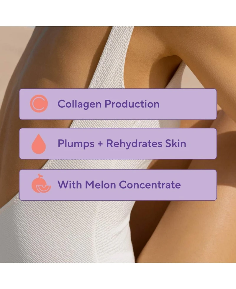Sunergetic Cellulite Support Capsules with Melon Extract, Hyaluronic Acid, Bamboo Extract, Sea Buckthorn and Vitamin C, 30 Capsules