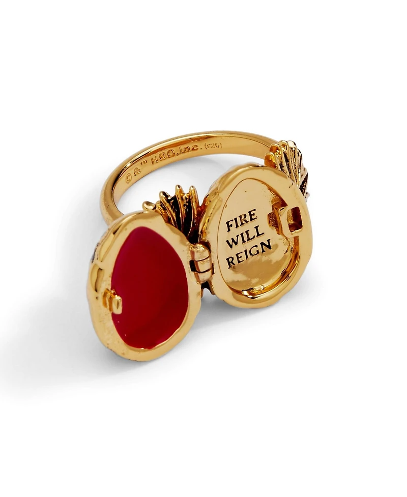 Alex and Ani House of the Dragon 'Fire Will Reign' Dragon Egg Locket Ring