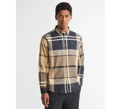 Barbour Men's Dunoon Tailored-Fit Tartan Button-Down Twill Shirt