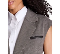Kenneth Cole Women's Sleeveless Tweed Lined Vest