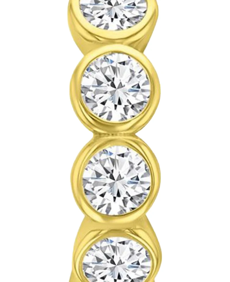 Macy's 14k Gold-Plated Casual J Shape Hoop Earrings