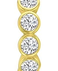 Macy's 14k Gold-Plated Casual J Shape Hoop Earrings