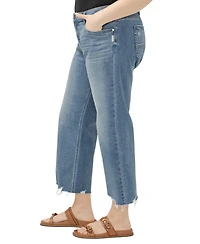 Silver Jeans Co. Plus Chelsea Boyfriend Mid-Rise Straight-Leg
