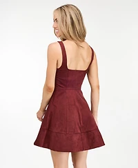 Kittenish Women's Misty Fit & Flare Square Neck Dress