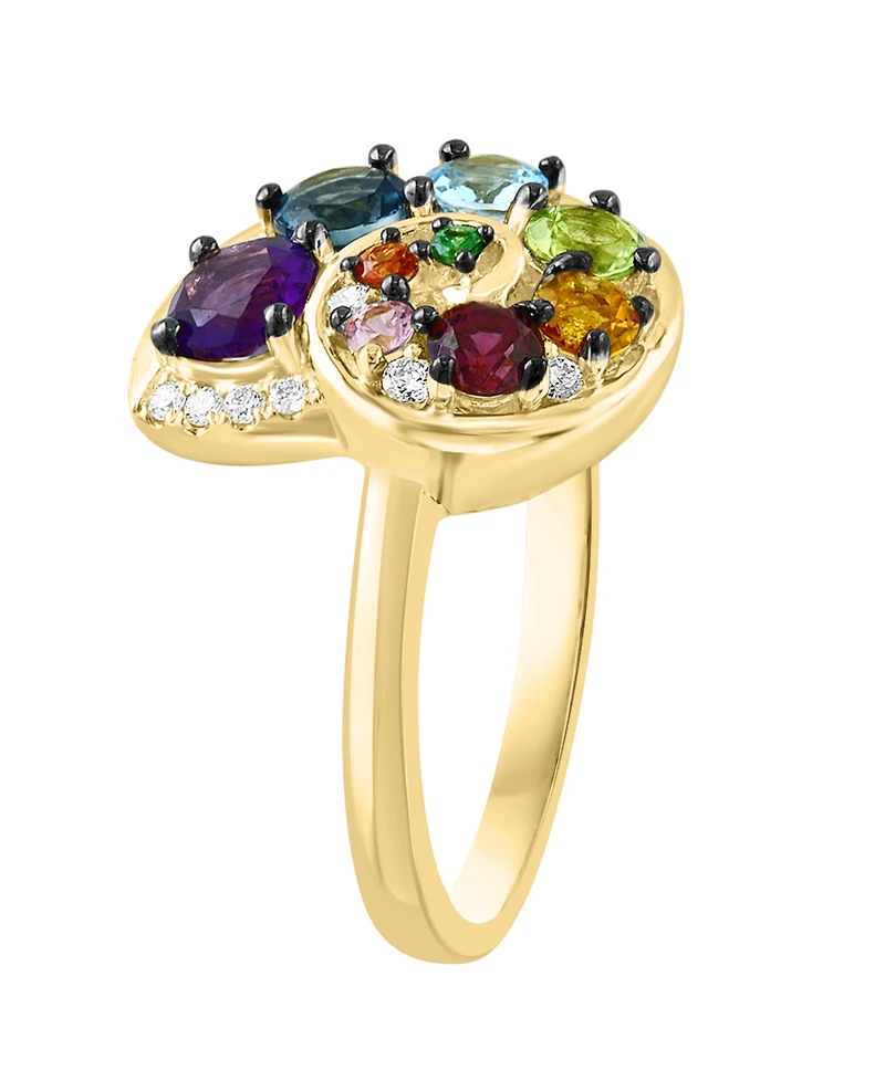 Lali Jewels Multi-Gemstone Ring (1.16 ct. t.w.) in 14k Yellow Gold