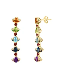 Lali Jewels Multi-Gemstone (3.09 ct. t.w.) Earrings in 14k Rose Gold