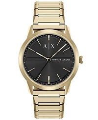 Armani Exchange Men's Quartz Three Hand Gold Stainless Steel Watch 42mm