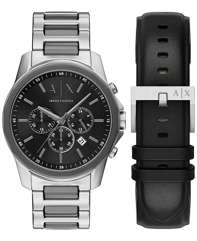 Armani Exchange Men's Quartz Chronograph Two-Tone Stainless Steel Watch 44mm