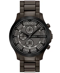 Armani Exchange Men's Quartz Chronograph Brown Stainless Steel Watch 46mm