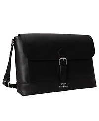 Polo Ralph Lauren Men's Pebbled Leather Messenger Bag