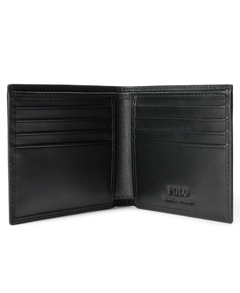 Polo Ralph Lauren Men's Polo Bear Leather Billfold Wallet