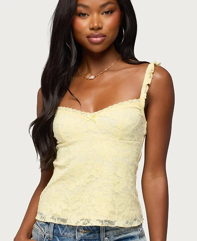 Edikted Women's Frankie Lace Babydoll Tank Top