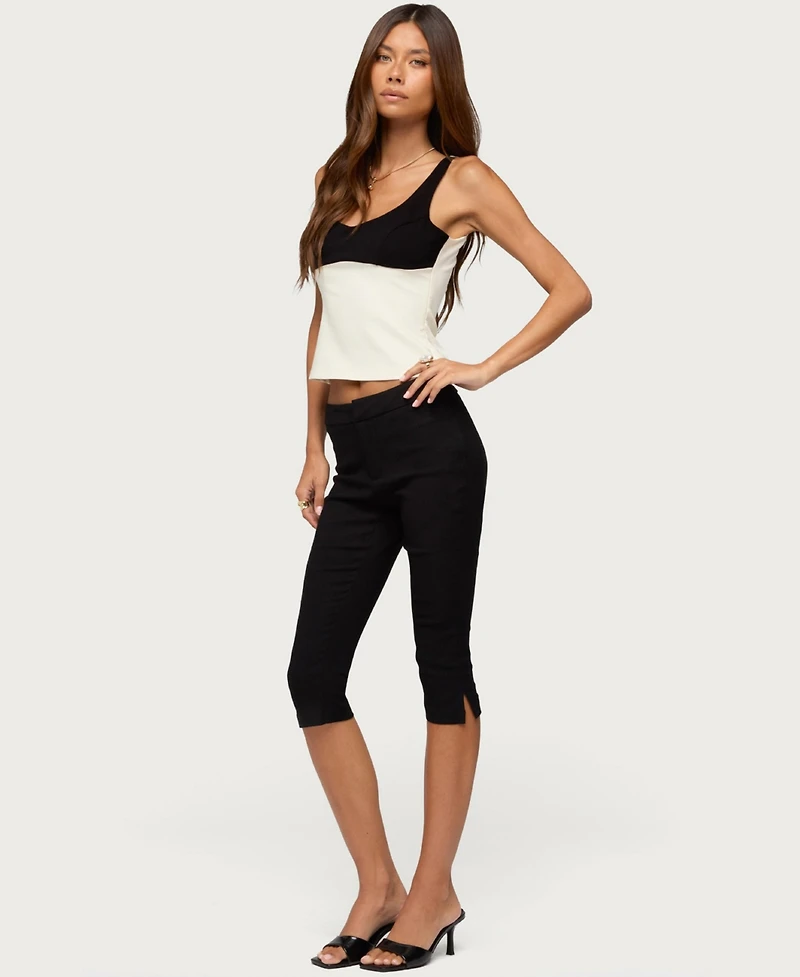 Edikted Women's Clarinda V-Neck Sleeveless Tank Top