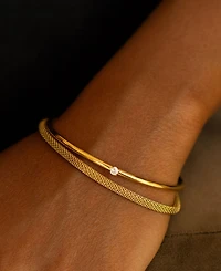 Atolea Thin Solar Cuff Bracelet
