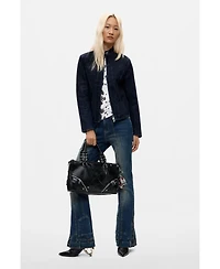 Desigual Women's Long-Sleeve Denim Zip-Up Jacket