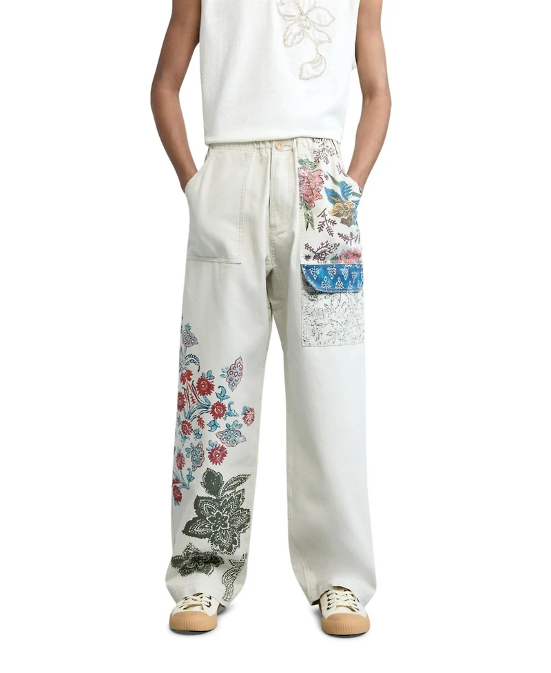 Desigual Men's Long floral trousers