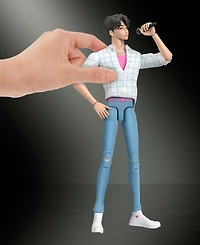 Kpop Demon Hunters Jinu 6.7-inch Action Figure with 18-Point Articulation and Interchangeable Hands and Faces, Ages 4+