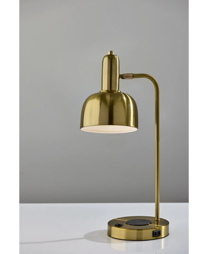 Adesso 19" Metal Rico Supercharger Desk Lamp