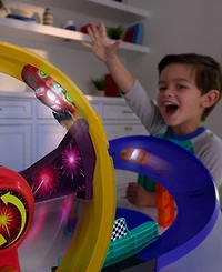 Cars Lightning McQueen Light-Up Celebration Raceway 2-Piece Playset, Ages 4+