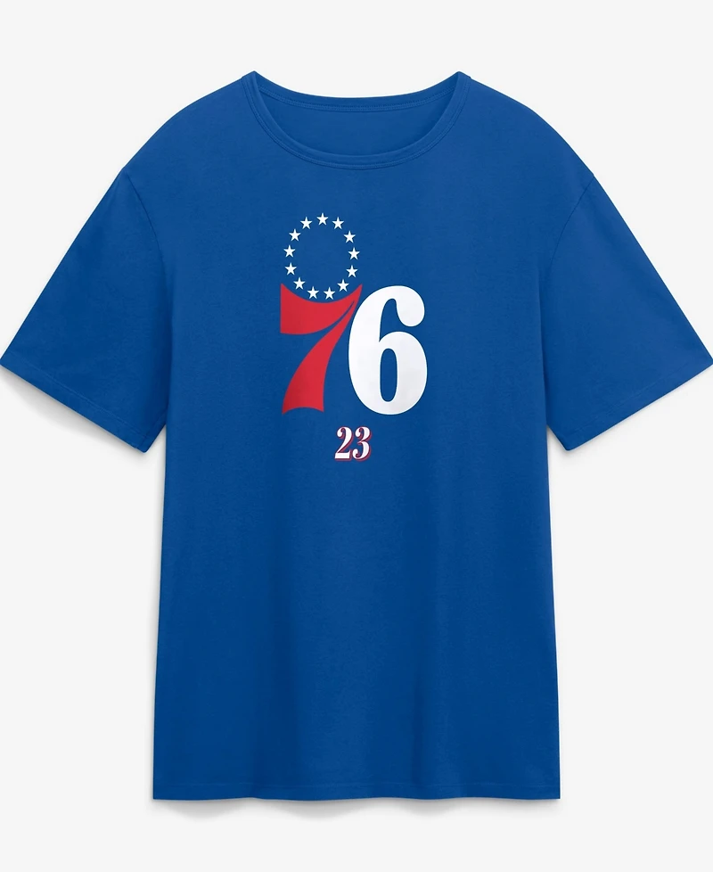 Fanatics Men's LeBron James Royal Philadelphia 76ers The Paint Name Number T-Shirt