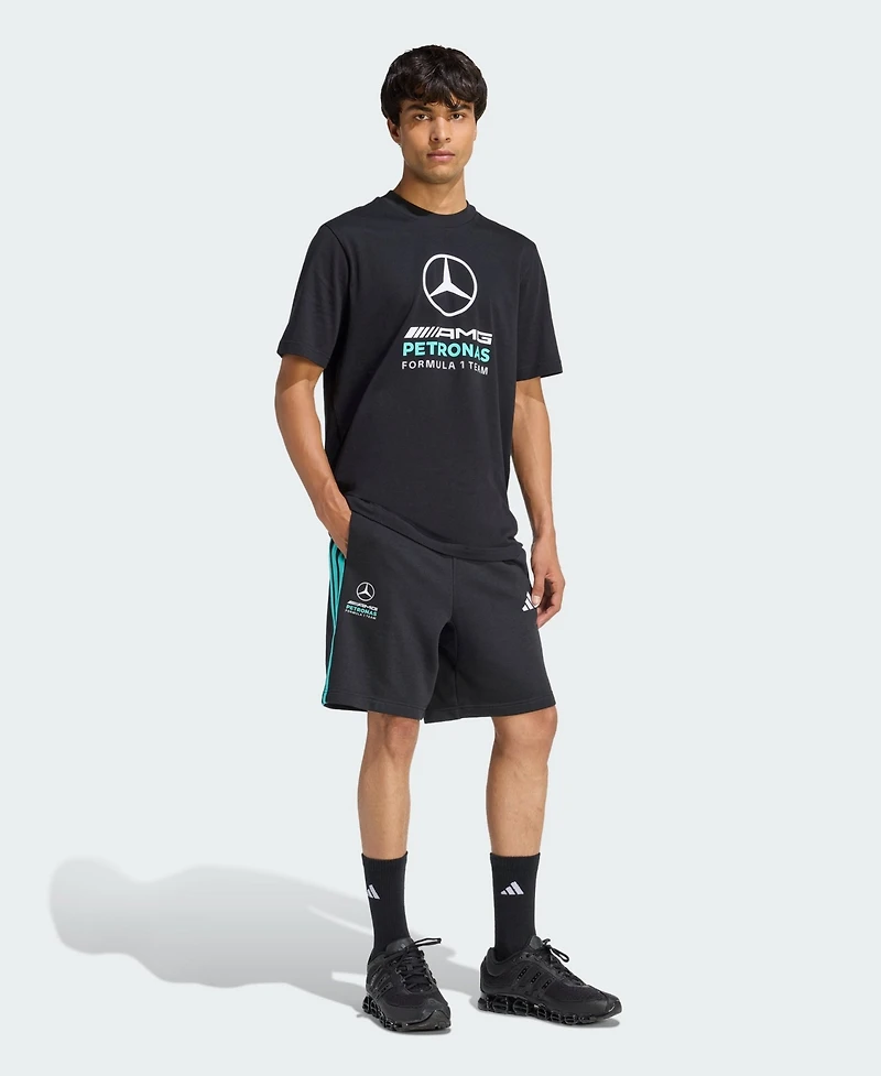 Adidas Men's Black Mercedes-amg Petronas F1 Team 2026 Alpha Skin Tri-Blend Shorts