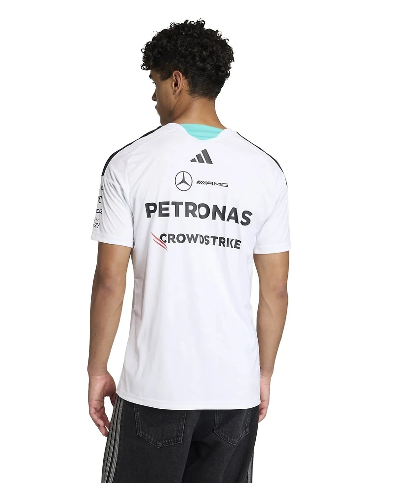 Adidas Men's White Mercedes-amg Petronas F1 Team 2026 Driver Replica Jersey