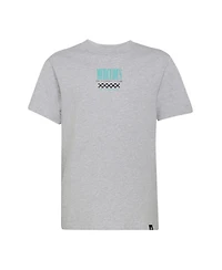 Adidas Big Boys and Girls Heather Gray Mercedes-amg Petronas F1 Team Front Facing Car T-Shirt