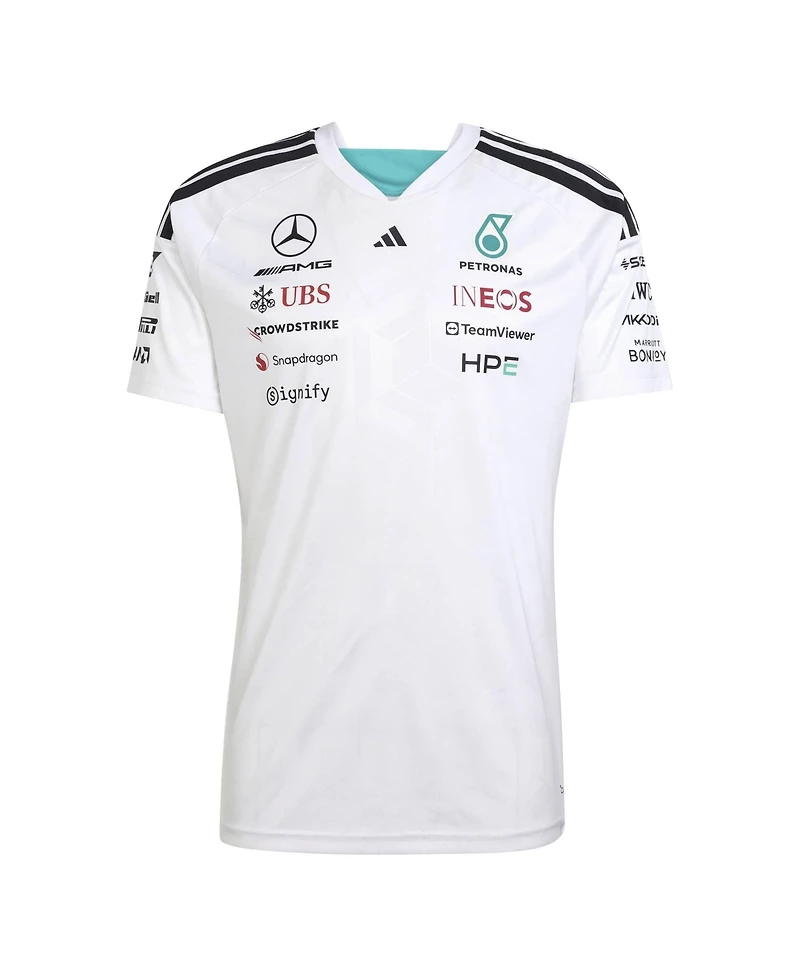 Adidas Men's White Mercedes-amg Petronas F1 Team 2026 Driver Replica Jersey