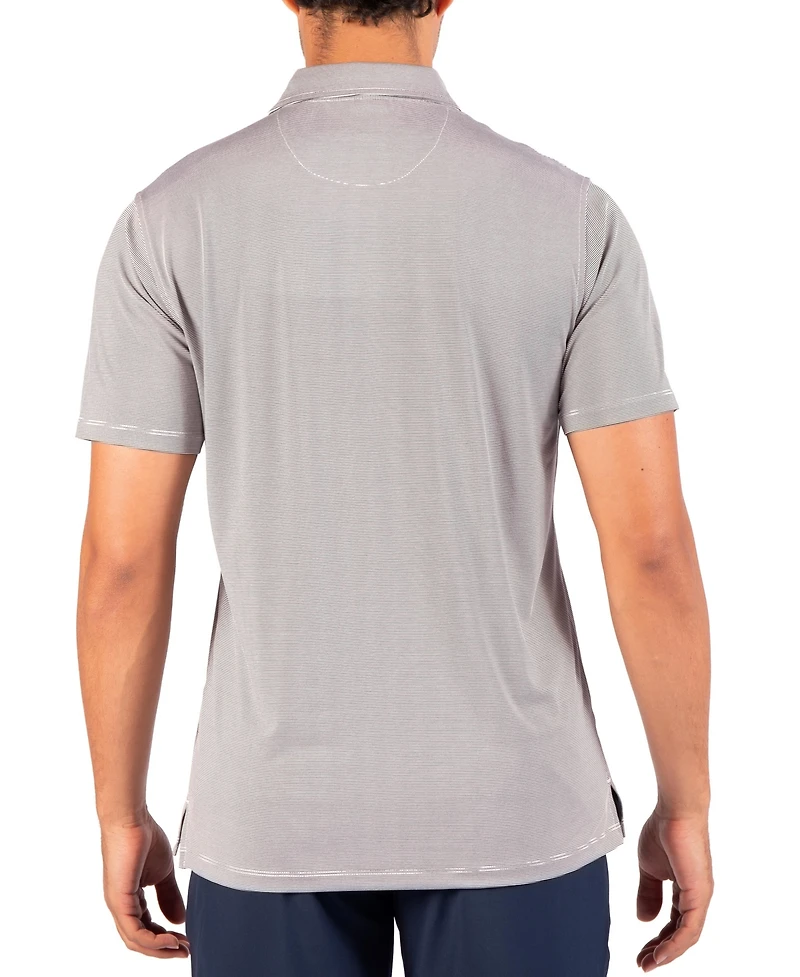 TailorByrd Men's Mini Stripe Performance Polo