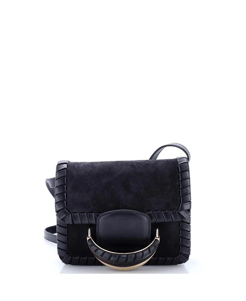 Pre-Owned Chloe Kattie Crossbody Bag Whipstitch Suede
