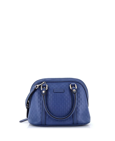 Pre-Owned Gucci Mini Convertible Dome Satchel Microguccissima Leather